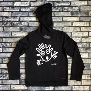 Peace Love World Hoodie Black Chaos Sweater